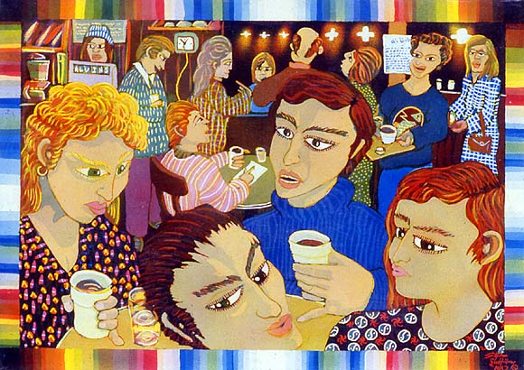 Coffee at Alvins, 1982